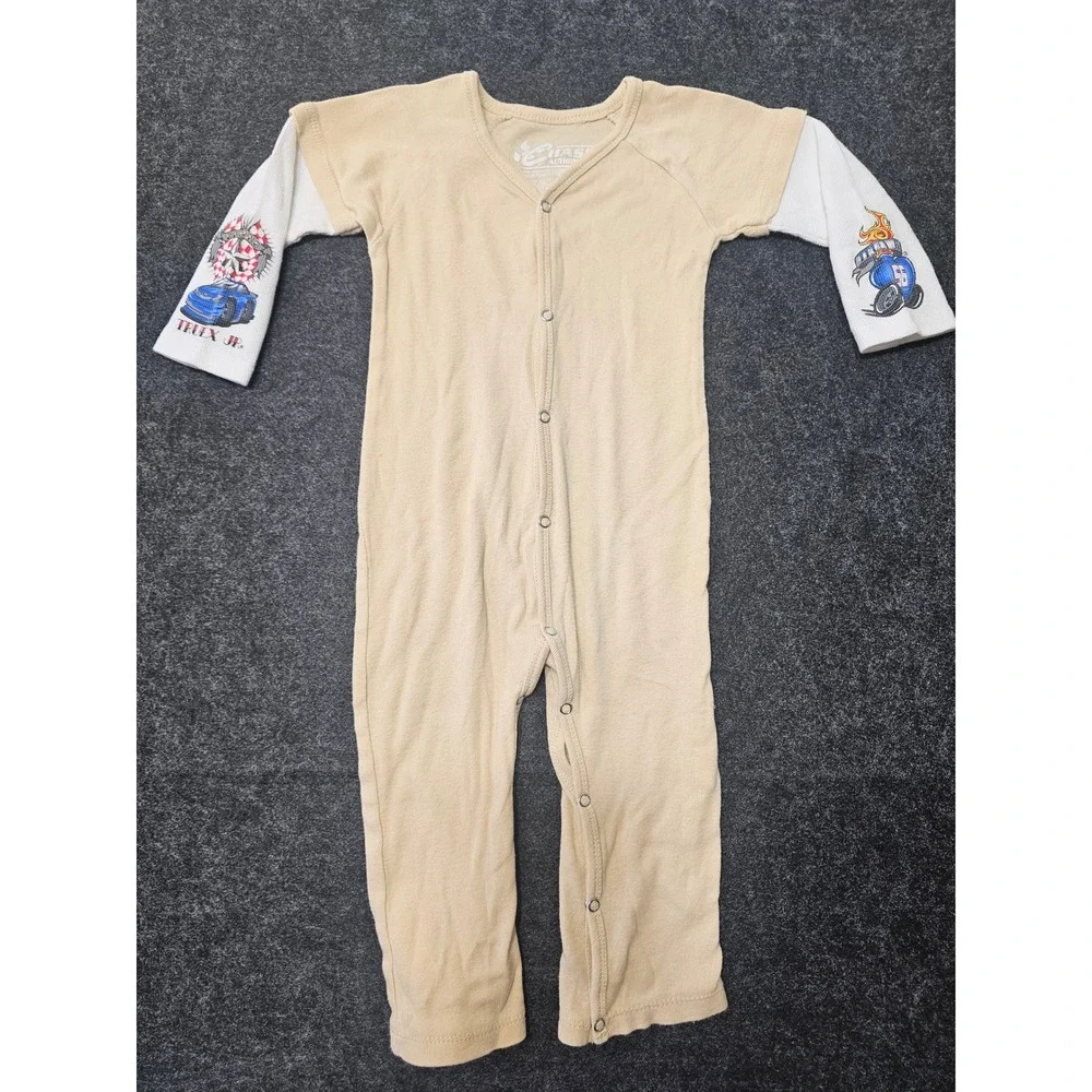 Chase Authentics NASCAR Martin Truex Jr 24M Baby Romper One Piece Cotton
